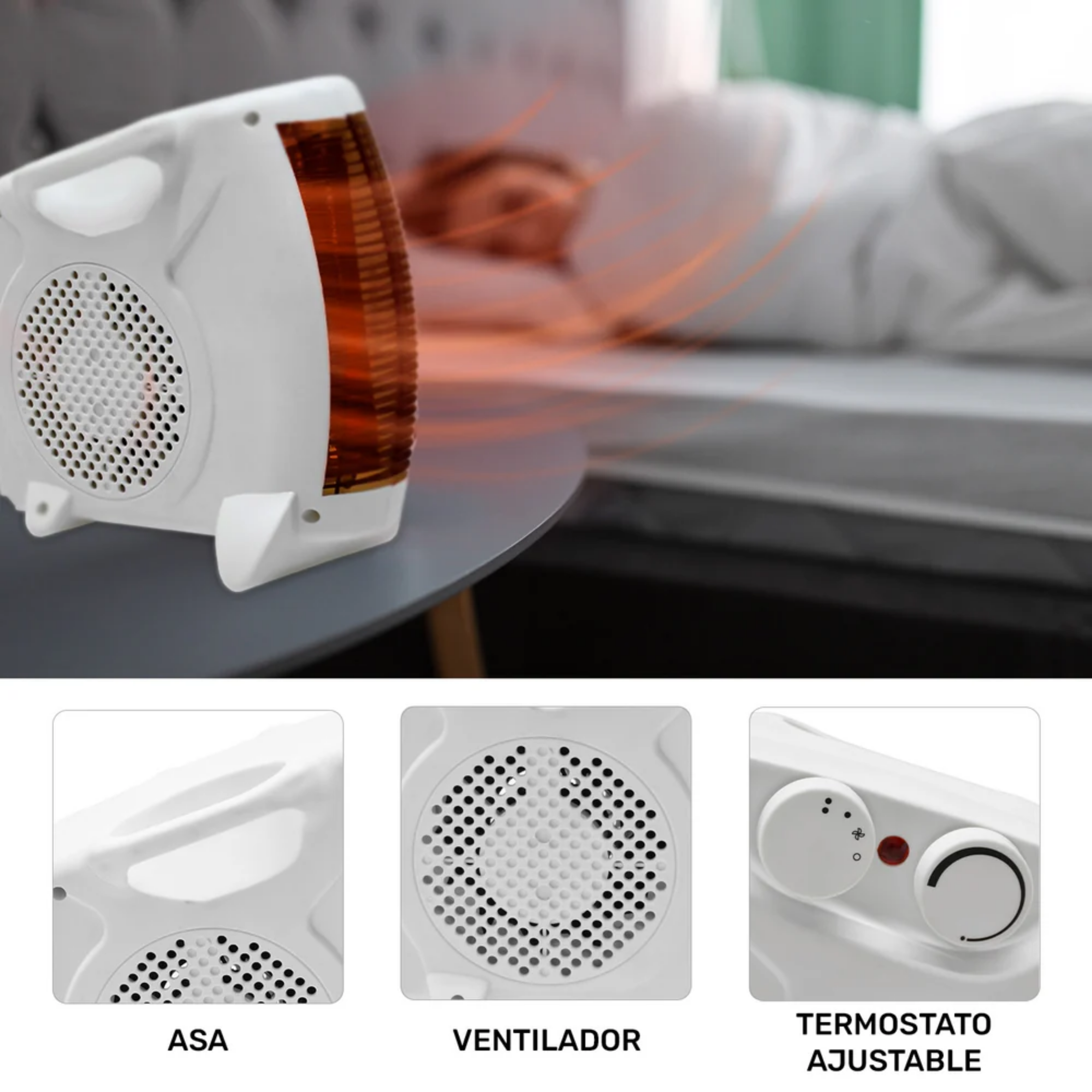 Caloventor Vertical Home 2000W Blanco